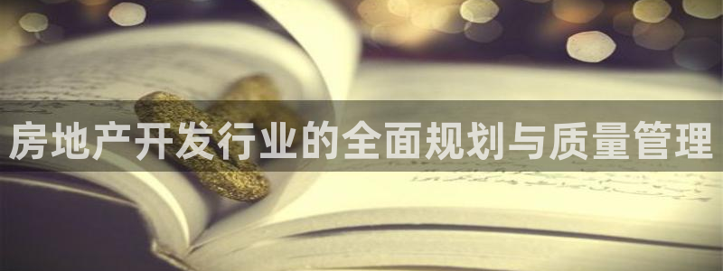 风暴英雄娱乐：房地产开发行业的全面规划与质量管理