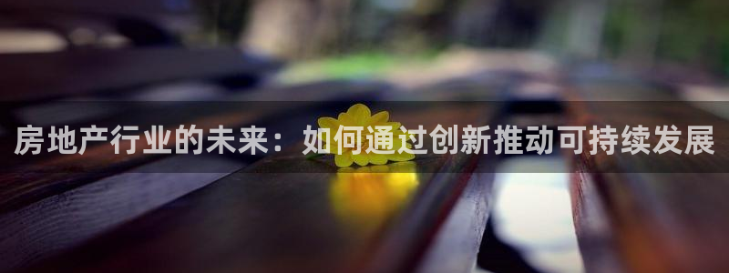 风暴娱乐左5指尖：房地产行业的未来：如何通过创新推动可持续发