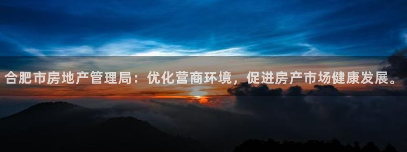 下载风暴娱乐：合肥市房地产管理局：优化营商环境，促进房产市场