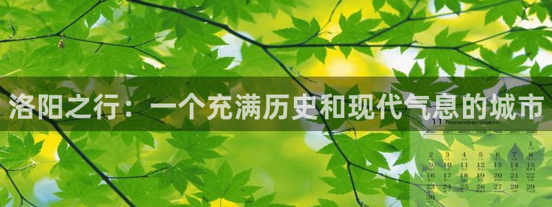 风暴娱乐5O6917：洛阳之行：一个充满历史和现代气息的城市