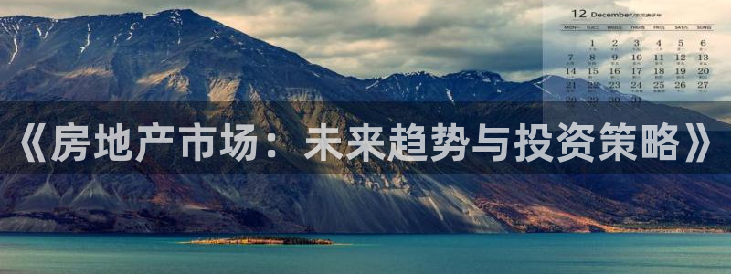 风暴娱乐 平台首页：《房地产市场：未来趋势与投资策略》