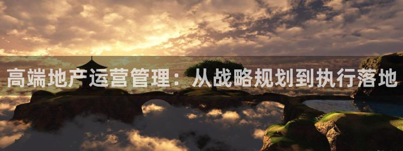 风暴娱乐求333OOa：高端地产运营管理：从战略规划到执行落