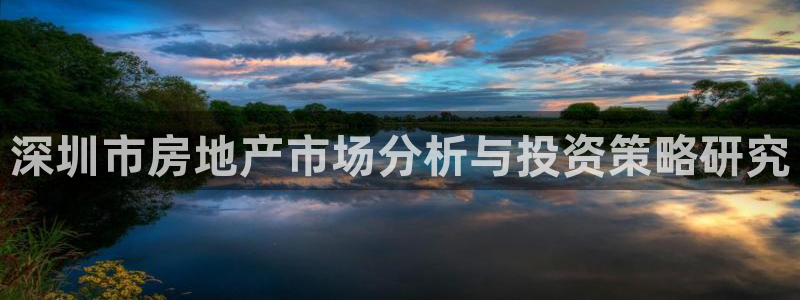 风暴娱乐5O6917：深圳市房地产市场分析与投资策略研究