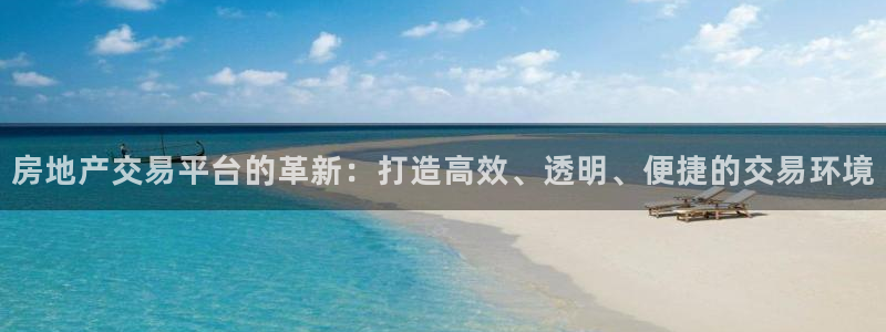 风暴平娱乐：房地产交易平台的革新：打造高效、透明、便捷的交易