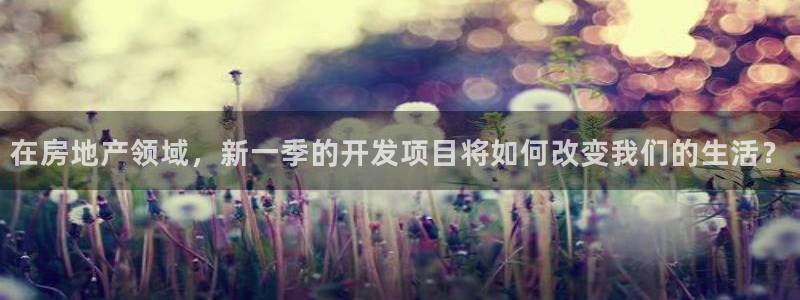 风暴娱乐测速：在房地产领域，新一季的开发项目将如何改变我们的