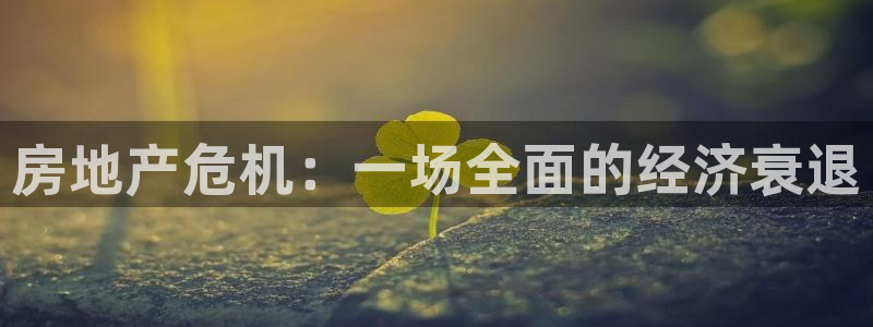 完美风暴 娱乐：房地产危机：一场全面的经济衰退