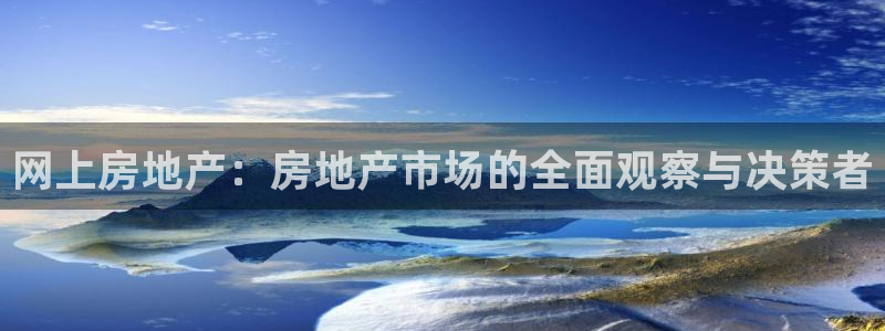 风暴娱乐平台地址：网上房地产：房地产市场的全面观察与决策者