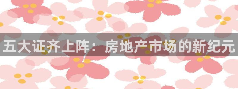 风暴娱乐待遇：五大证齐上阵：房地产市场的新纪元
